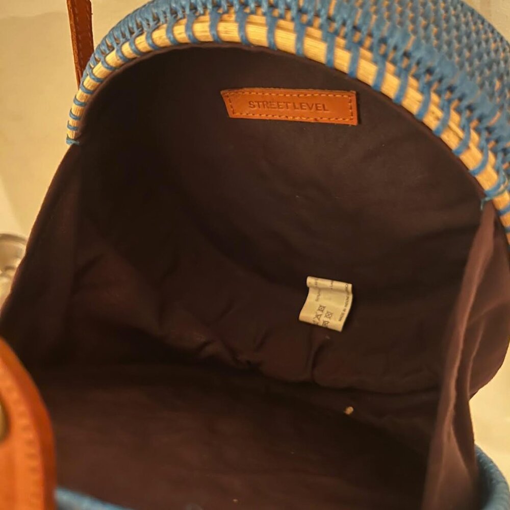 Blue Rattan Purse - Picture 4 of 4